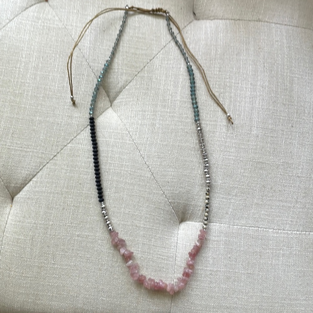 Mixed stone neck by Maurice brand.